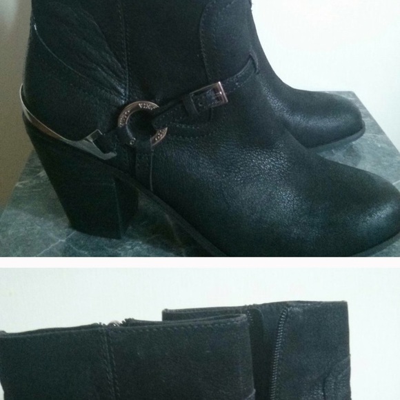 Like New Vince Camuto Leather Boots Size 7 M - Picture 4 of 8